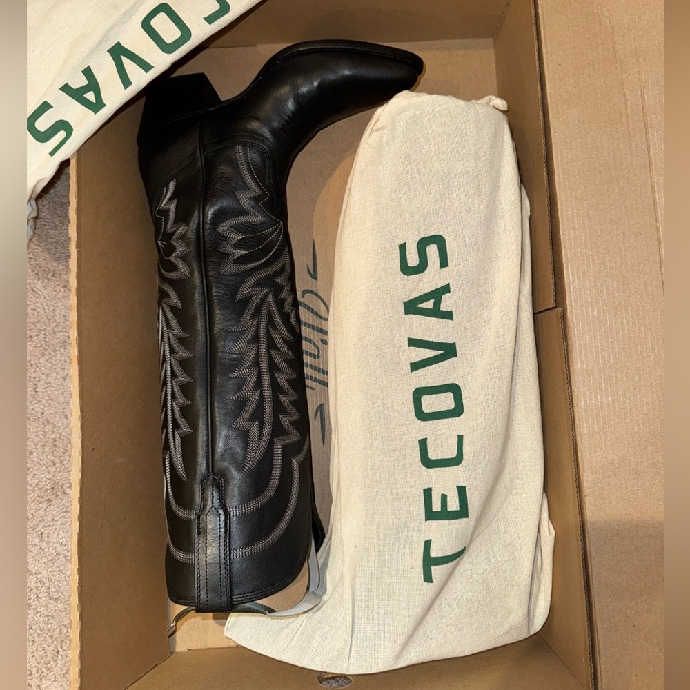 Tecovas Midnight Leather Western Boots